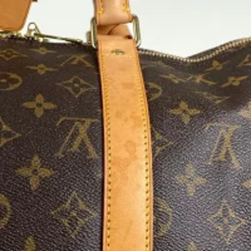 Louis Vuitton Bandoulire Bag Brown Monogram Travel Trip Boston Business Keepall - Picture 5 of 7